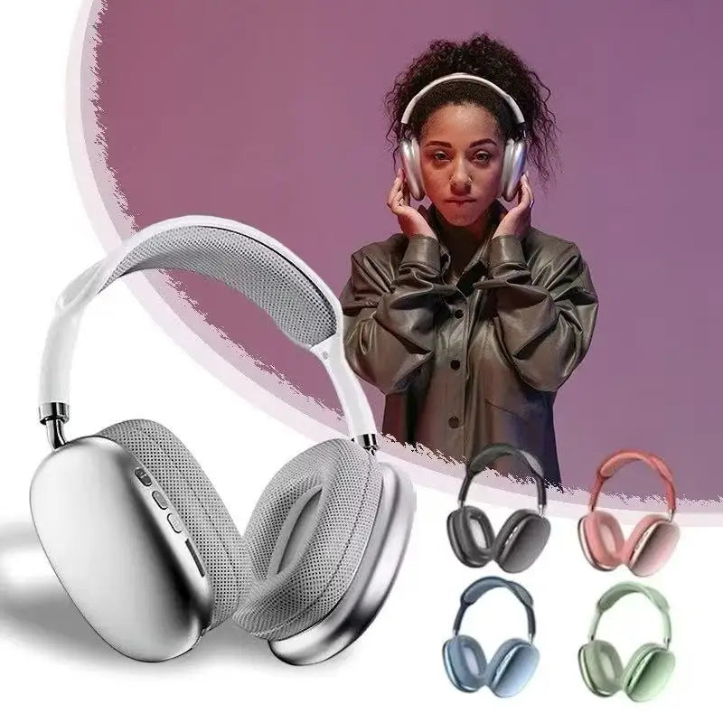 P9 Bluetooth Earphones 5.0 Stereo Wireless With Microphone HD Headset Stereo Memory Card
