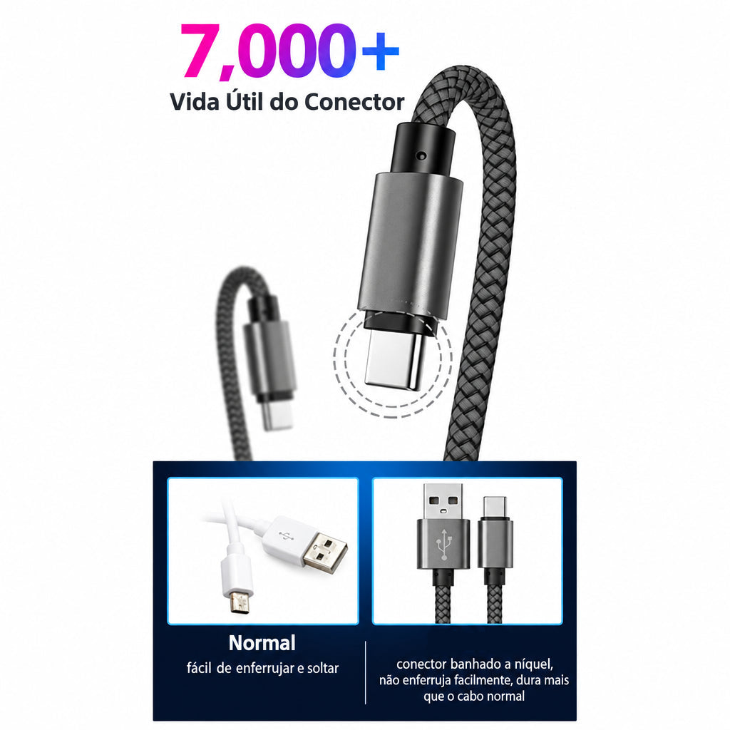 Cabo USB-A para USB-C Koovesy - foto 3