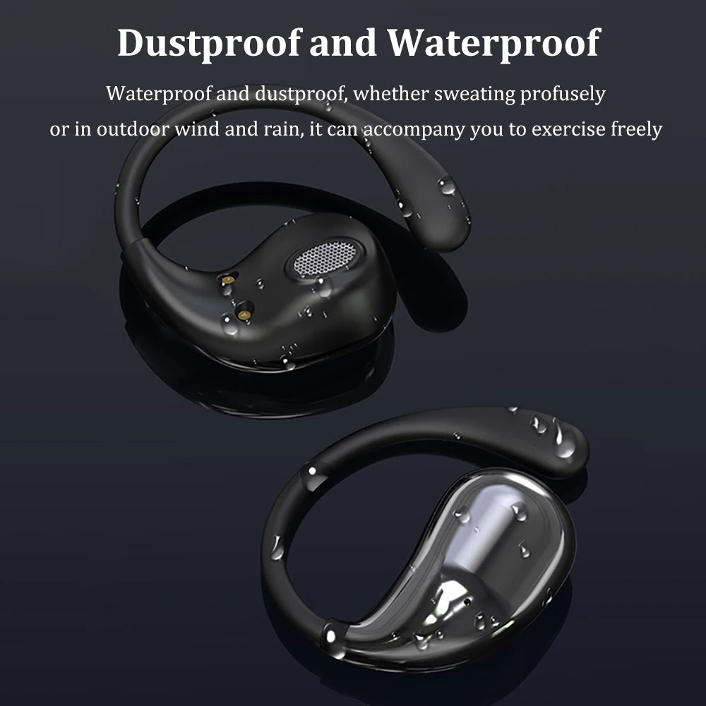 Fone de Ouvido Bluetooth 5.4 Sport com Gancho Ergonômico