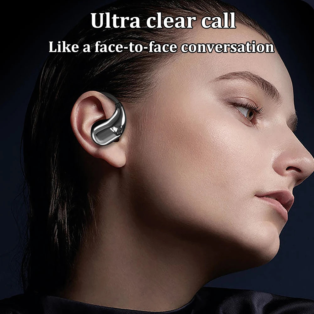 Fone de Ouvido Bluetooth 5.4 Sport com Gancho Ergonômico