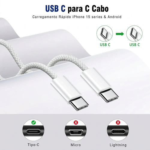 Cabo APFEN USB-C para USB-C - foto 2